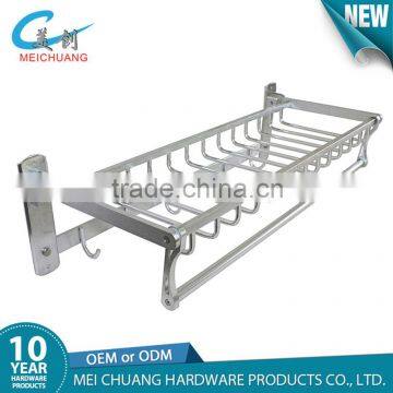 Simply bathroom accessory wall mounted aluminum towel rail rack