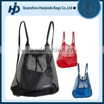 Fashion promotion mesh drawstring backpack bag