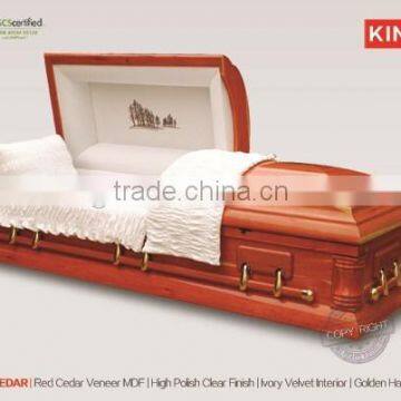 RED CEDAR wood casket handle wood ataudes and casket