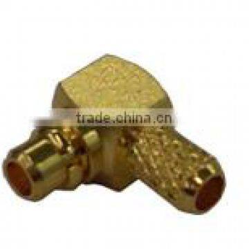 mini MMCX jack Right Angle Connector Crimp/Solder Attachment For RG174, RG316,