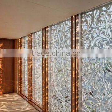 DIY Tempered Living Room Partitions Glass Prefabricated Decorative Sliding Door/Wall Price photo-4