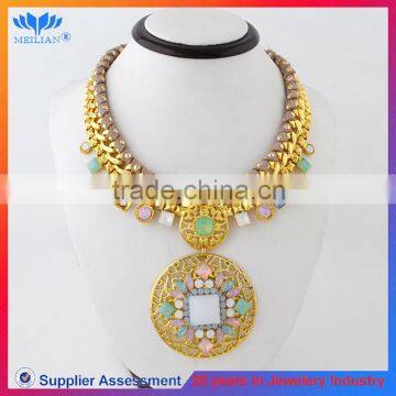 New wholesale jewelry gold BIG STONE PENDANT JEWELRY