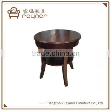 Living Room Small Round Wooden Coffee Table End Table