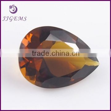 wholesale coffe pear crystal glass gems for craft