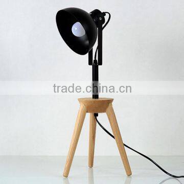 Wooden Table Lamp Vintage Edison Lights for Antique Style Lamps photo-3