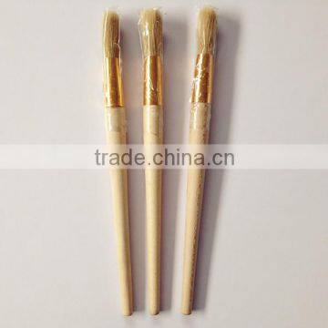 round bristle paint brush art brush with long wooden handle