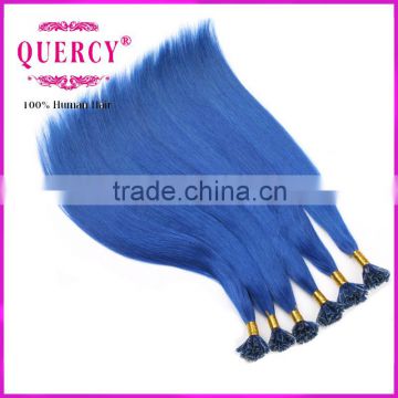 Best price pre- bonded human hair extension, nail hair, Indian Remy Virgin Human nail Hair