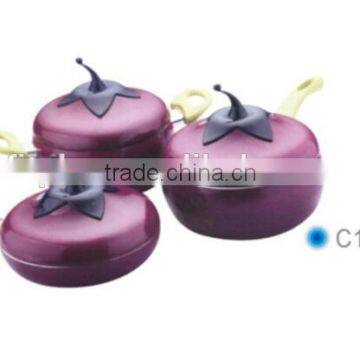 Aluminium Cookware SetC1168-Eggplant