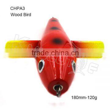 Chentilly CHPA3 big game fishing lure lifelike wood bird fishing bait in saltwater