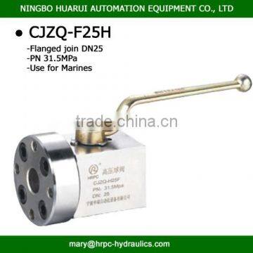 CJZQ QJZ 2 way carbon steel flange high pressure ball valve supplier