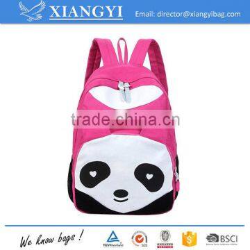Fashion Cute Panda Vintage Canvas Backpack Rucksack School Bag photo-2