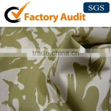 Camouflage printed taslon military fabric