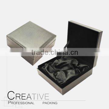 Simple design leather perfume box packaging