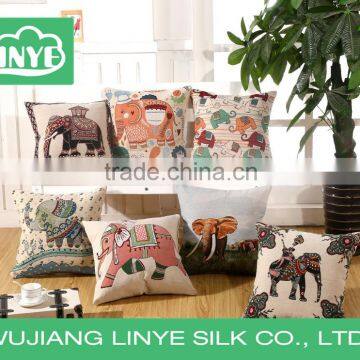 African style elephant pattern square pillows