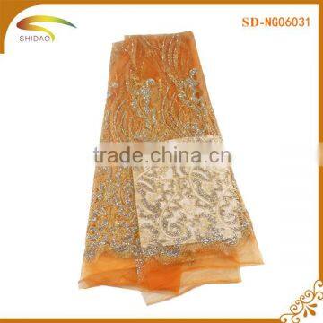 High quality african bridal french swiss volie tulle lace fabric embroidery for wedding dress