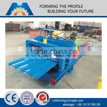Retro Design Color Steel Glazed Tile Roofing Metal Plate Rolling Machine