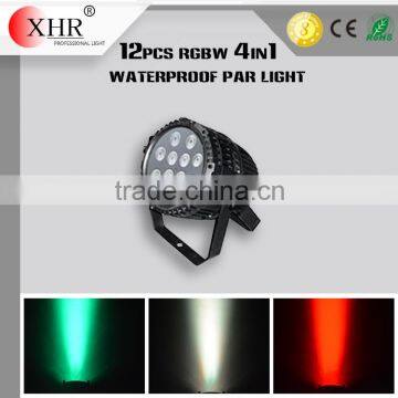 XHR Waterproof 12x10w RGBW 4in1 LED Par Light, Cheap LED Stage Lighting