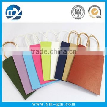 Beautiful recyclable laminated paper bag with handle