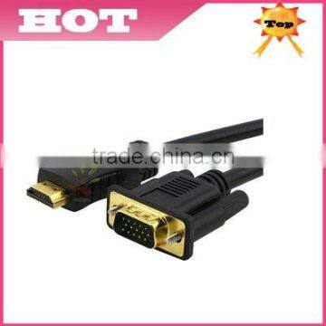 1.8M Gold HDMI Male to VGA HD-15 Male Cable 6ft 6 feet