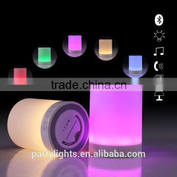 Color Changing Table Lamp Bluetooth Speaker Mini Portable With Memory Card Quality Choice photo-3