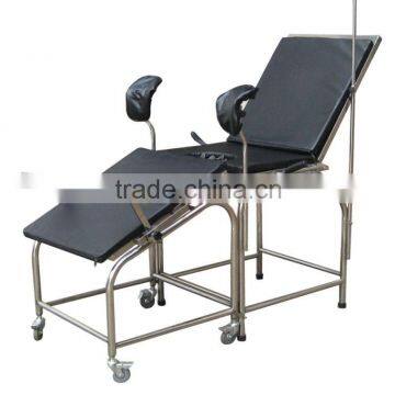 Stainless steel gynecological examination table hospital gynecology bed for sale