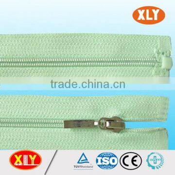 hot sale wholesale green open end nylon zipper , garments zipper