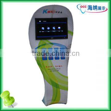 Tension Fabric Display LCD Advertising Screen Stand Trade Show Kiosk Media Player