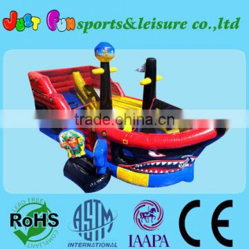 combo inflatable for kids, inflatable pirate boat combo