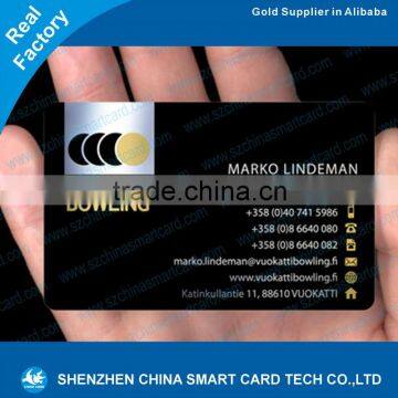 Printed plastic pvc black business card magnet