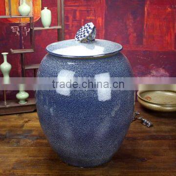 50CM Height Art Deign Excellent Quality Big Chinese Blue Jars for Storage Made in Vietnam photo-6