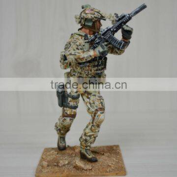 Miniature Soldier Metal Figurines, Pewter / Zinc Alloy Statues