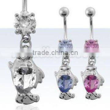 Cubic Zirconia dangling fish