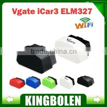 2015 new original ELM327 Vgate iCar 3 Wifi iCar3 scan tool supports all OBD-II Protocols free shipment