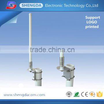 High gain quad band gsm base station antenna with N-Female connector and fiberglass material /Logo printed support