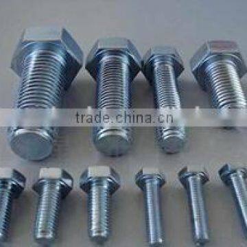 Zinc plated hex bolt DIN931 and DIN933