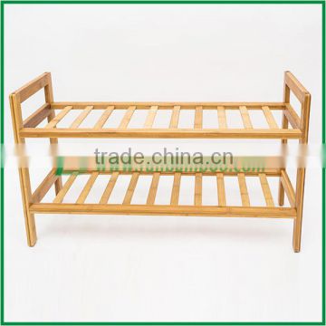 Dismountable Bamboo Shoe Rack Adjustable bamboo shoe shelf storage