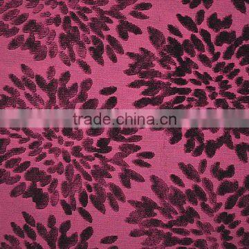Woven Twill Burnt Out Velveteen Fabric for Decorative Fabric and Home Fabric
