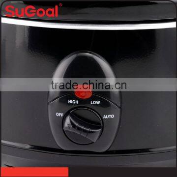 3.5L Black Outer SS Ceramic Slow Cooker for France Market photo-3
