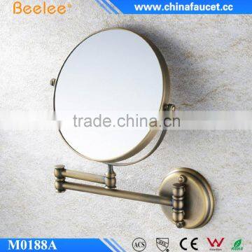 8'' Round Antique Wall Mirror 3X Magnify Two Ways Magic Salon Mirror