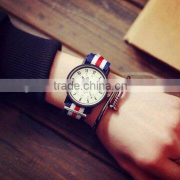 Retro Unisex Watch, Boyfriend Watch, Nylon Watchband, Antique, Brass Watch, Unique Watches, Vintage Style Leather Watch photo-6