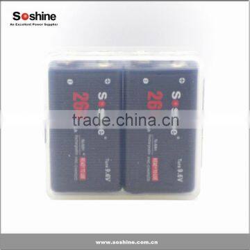 Rechargeable 9V Battery en NiMH 9.6V 260mAh Battery for Smoke Alarms Music/Audio Devices From Soshine Co., photo-3