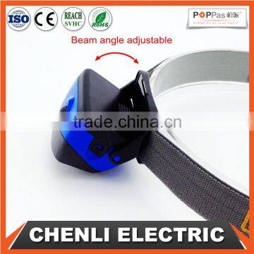 Poppas T10 3AAA Battery Operated Outdoor Waterproof Camping Running Walking Flashlight Headlamp photo-3