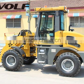 Electric control small wheel loader ZL16F with timber grab for sale