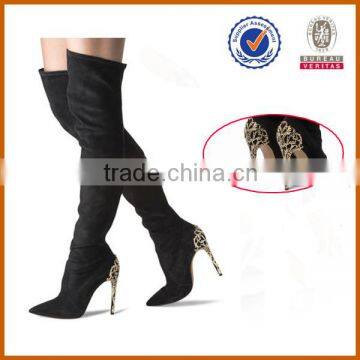 beautiful Original dazzling high quality high heel rubber boots