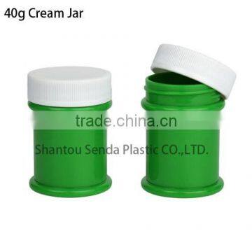 Best price mini empty plastic cream jar,sample bottles,40g eye cream bottle