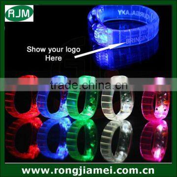 Custom led bracelet led flashing light wristbands