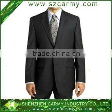 2012 100% tropical wool men formal business office suit with narrow notch lapel