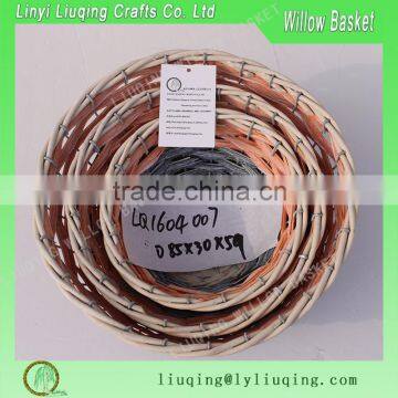 cheap round weaving fruit storage basket