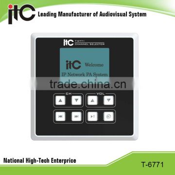 ITC T-6771 LCD Screen IP based Audio Source Selector