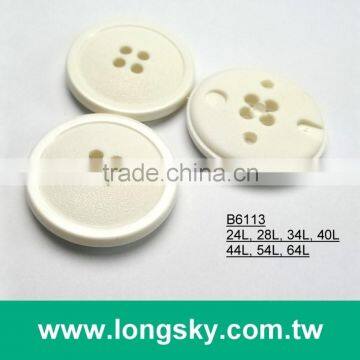 (#B6113) classic large round 4 hole nylon plastic button for decoration
